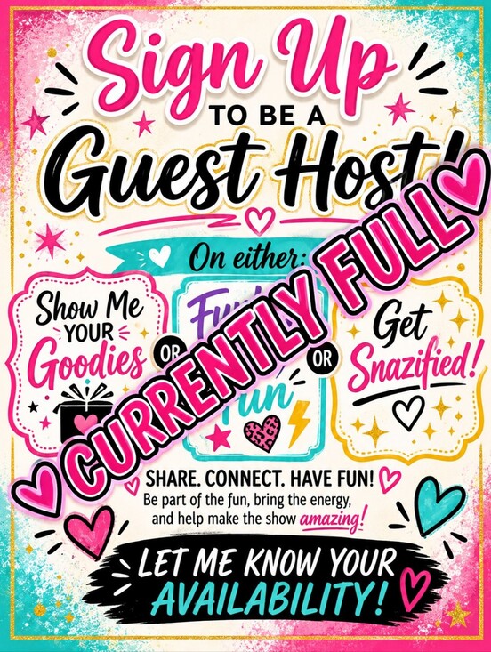 Hand Crafted Other - Currently Full- Guest Host: Monday, Tuesday, Friday